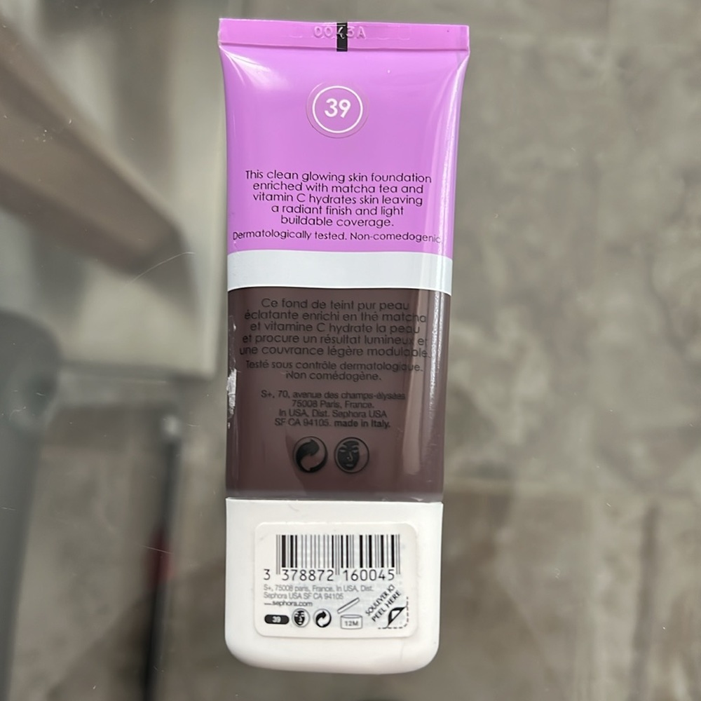 Sephora Collection Clean Glowing Skin Foundation, Shade 39 NEW | Sealed - Picture 2 of 6